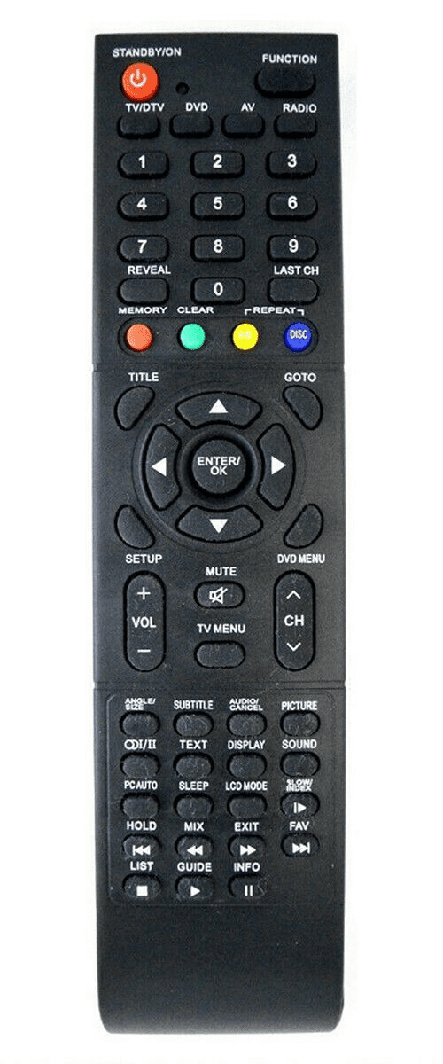 BUSH BTVD91216W TV Remote Control