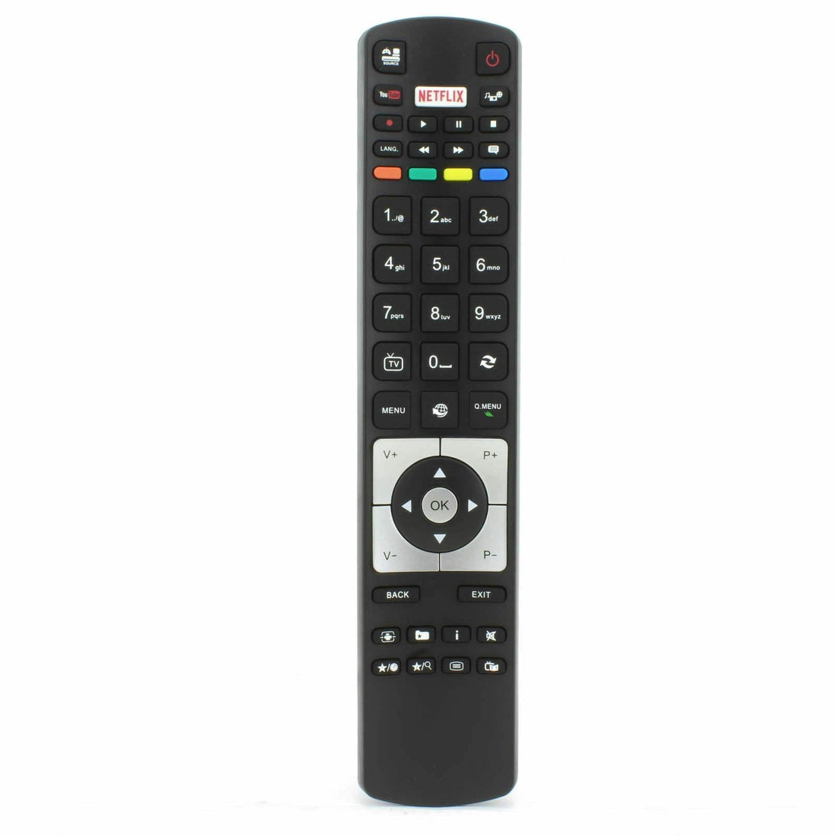 Linsar TV Remote Control for Models 16LED504, 19LED504, 22LED504 & 24LED504