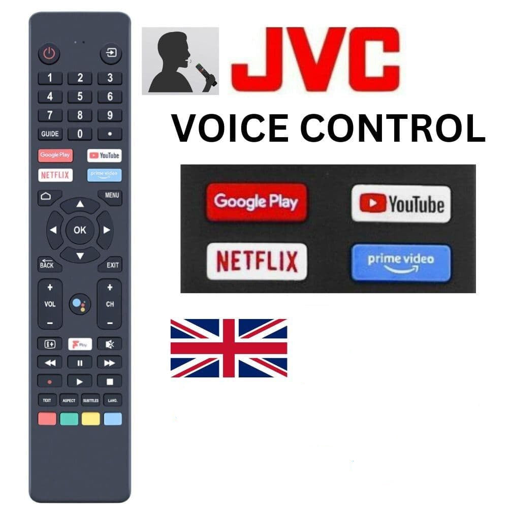 New Genuine JVC TV LT-32CA690 LT-32CA790 LT-40CA790 Voice Remote Control