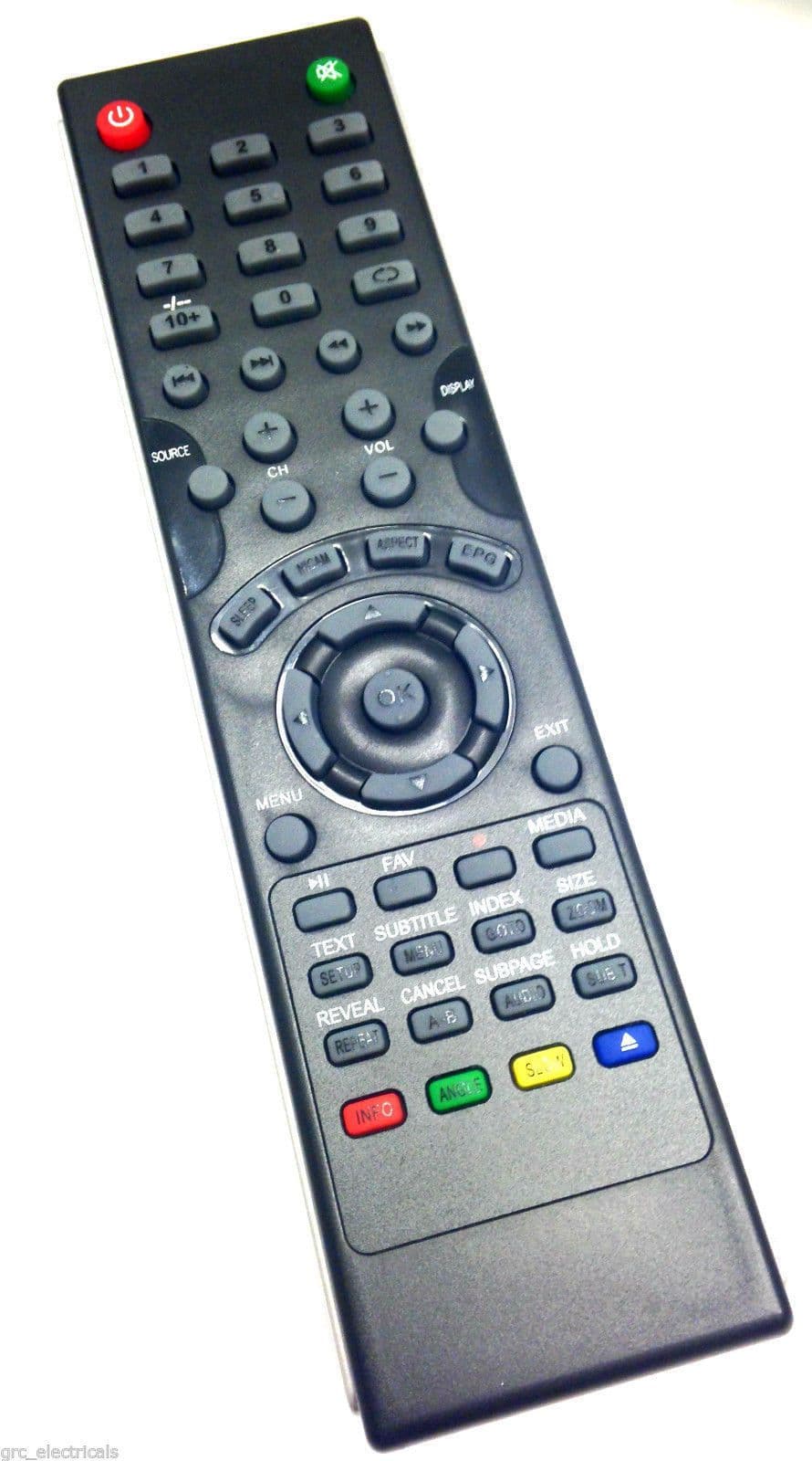 Remote Control For PCWORLD / PCW TV`S P15digb10 / P15dvdb10 / P15digb10