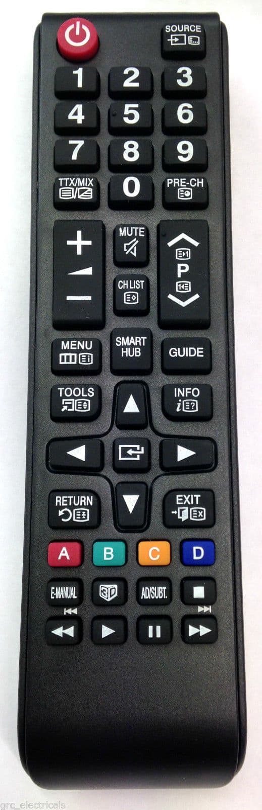 Replacement Remote Control for Samsung TV TM1240A