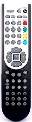 TECHNIKA TV Remote Control for 16911-HD-LED-DVD ,22FHDDVDDIG ,