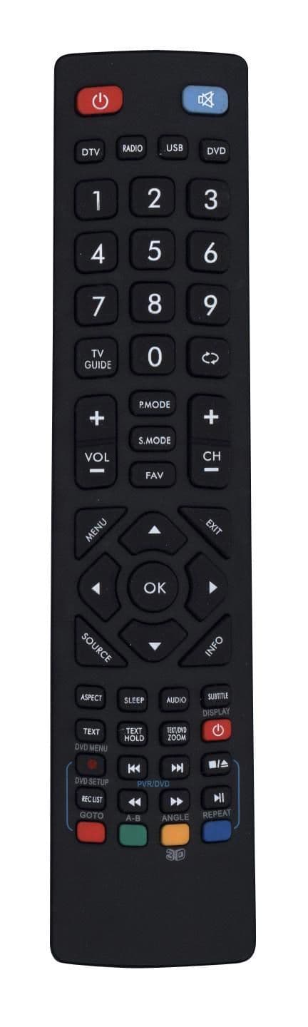 TV Remote Control for BUSH 24/207FDVD 24/207FDVD-W 24/207FDVD-S